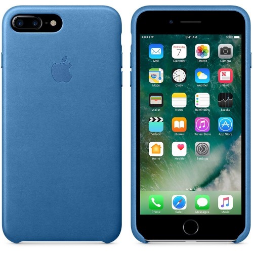 Apple Custodia in pelle per iPhone 8 Plus / 7 Plus - SEA BLUE Apple Custodia in pelle per iPhone 8 Plus / 7 Plus - SEA BLUE